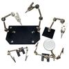 Magnifying Glass Soldering Stand with Welding Clamp and Spot Welding Workbench