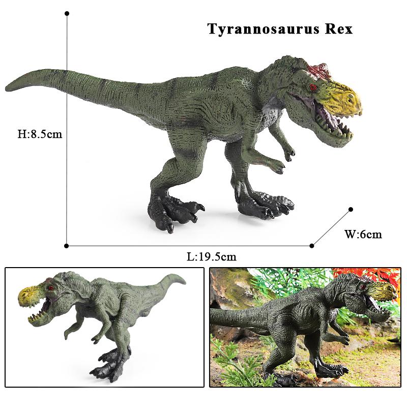 Oenux Jurassic Dinosaur World Eoraptor Dilophosauridae Mosasaurus Velociraptor T-Rex Animasl Model Action Figures Kid Toy Gift