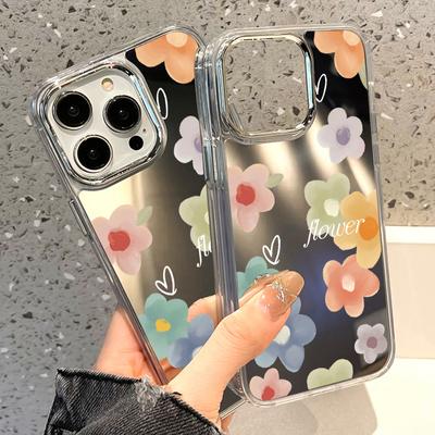 Mobile Phone Cases for iPhone 11 13 XR 15 Pro Max 12 14 Pro Max Case iPhone 16 XS Max Mirror Protective Case Mirror Exquisite Cartoon Waterproof