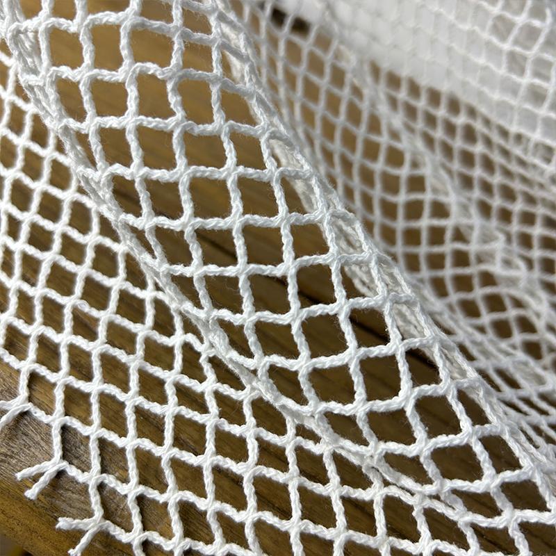 50x150cm Diamond Shaped Cotton Linen Mesh Sheer Fishnet Fabric Handmade DIY Jacket Designer Apparel Luxury Textile Material