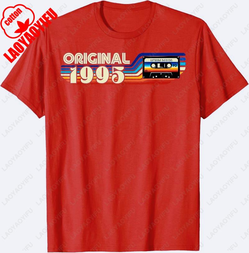 ORIGINAL 1995 30th Birthday Retro Vintage Men Women Gift TShirt Classics Funny Streetwear Comfortable Cotton Graphic Camisetas