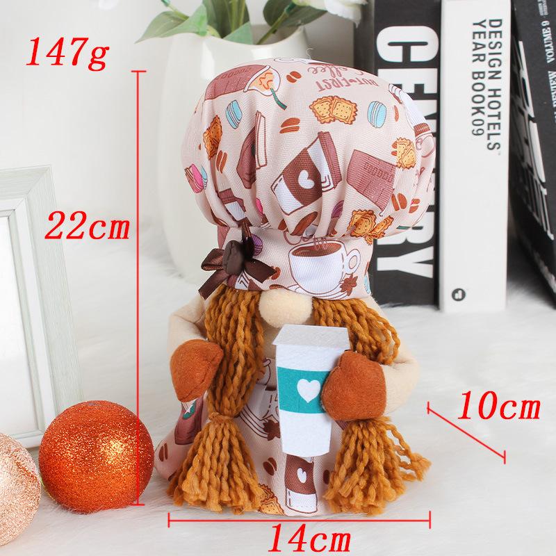 

Кукольный колпак с кофейной чашкой, реквизит для милой стоящей куклы Рудольфа, декоративное украшение F1-24 Women s