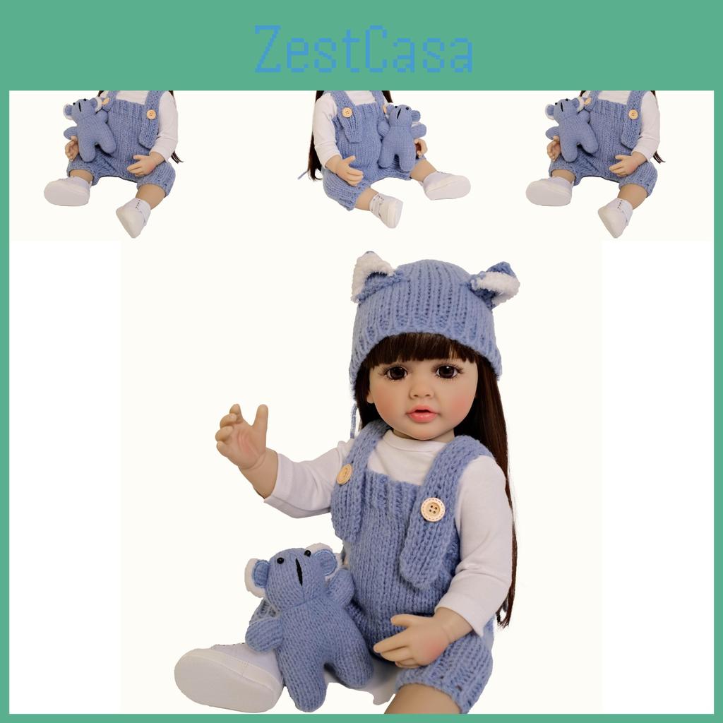 Full Silikon Reborn Babydukke Med Strikkede Luer Og Klesdesign For Samlere Og Gaveentusiaster