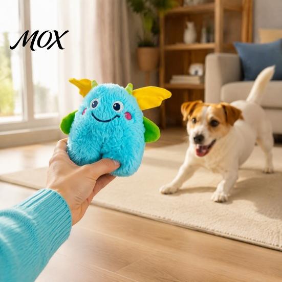 Funny Sounding Pet Accessories Plush Dog Chew Toy, Interactive Squeaky Stuffed Animal, Cute Cartoon Energy Consuming Toys Animal Design, Puppy