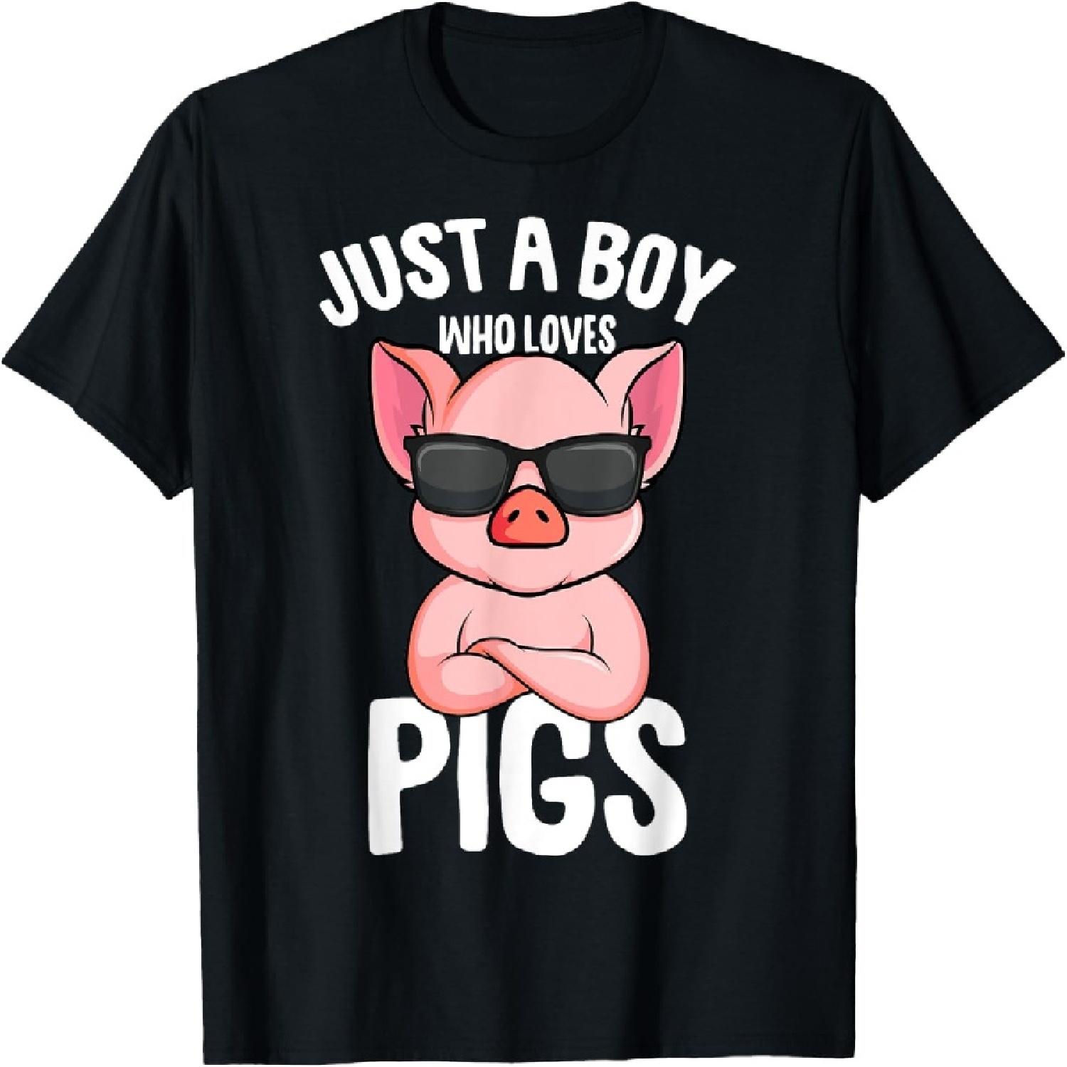 Just A Boy who loves Pigs Kids T-Shirt S
