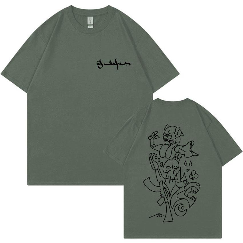 

Rapper Al Safir Tour Fashion Graphics Tshrits Mens Oversized Short Sleeve Tide Tshirts Casual T Shirt Unisex Hot Sale Streetwear 3XL