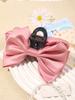 Fashion Satin Large Bow Hair Claw Clip for Women Korean Version Of Solid Color Butterfly Hair Barrettes Accessories Headwear