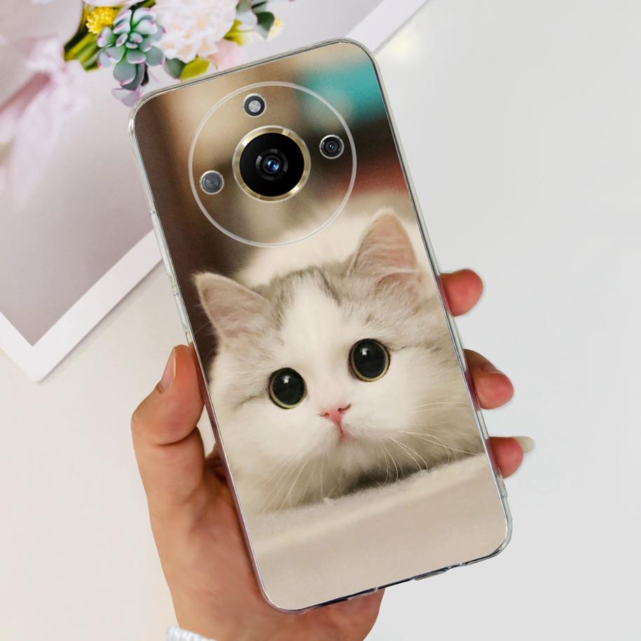 For Realme 11 Pro Plus Case RMX3740 RMX3741 Phone Cover Fashion Flower Butterfly Soft Silicone Funda For Realme 11 Pro 5G Bumper