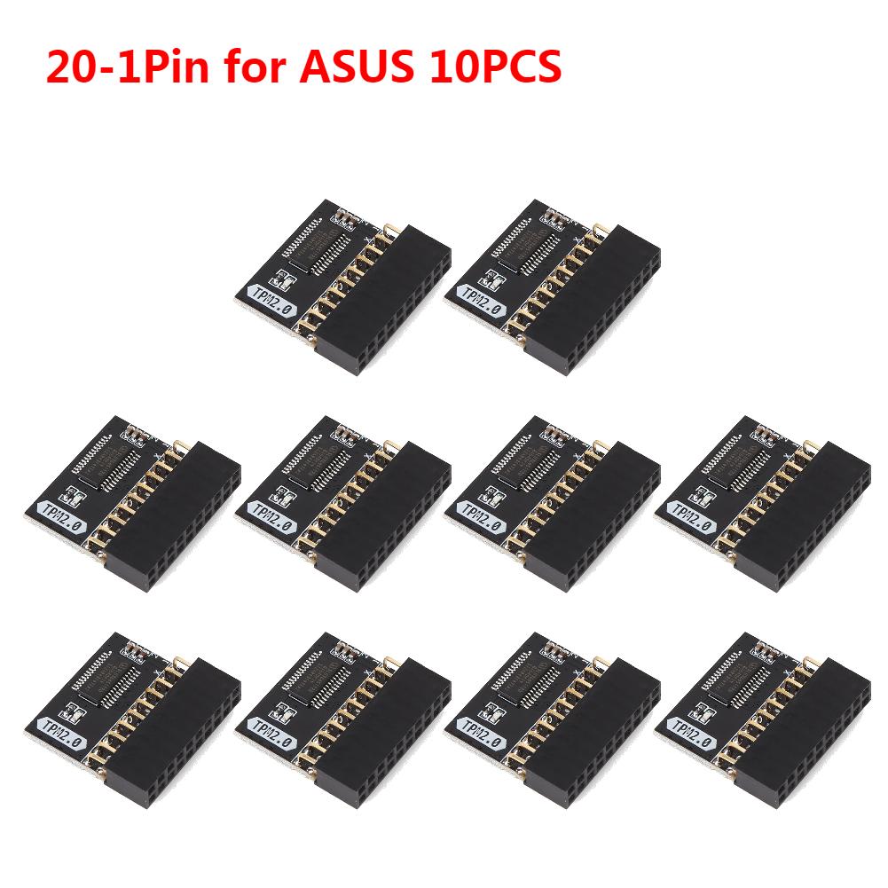 10/5/3/1PCS TPM 2.0 Encryption Security Module Board 4GB For ASUS ASRock MSI ASRock GIGABYTE LPC 14/18/20 Pin Motherboards Card