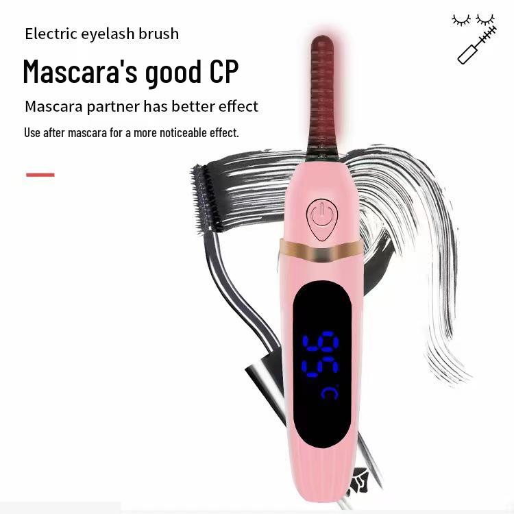 Rechargeable Digital Display Electric Eyelash Curler - Beauty Tool