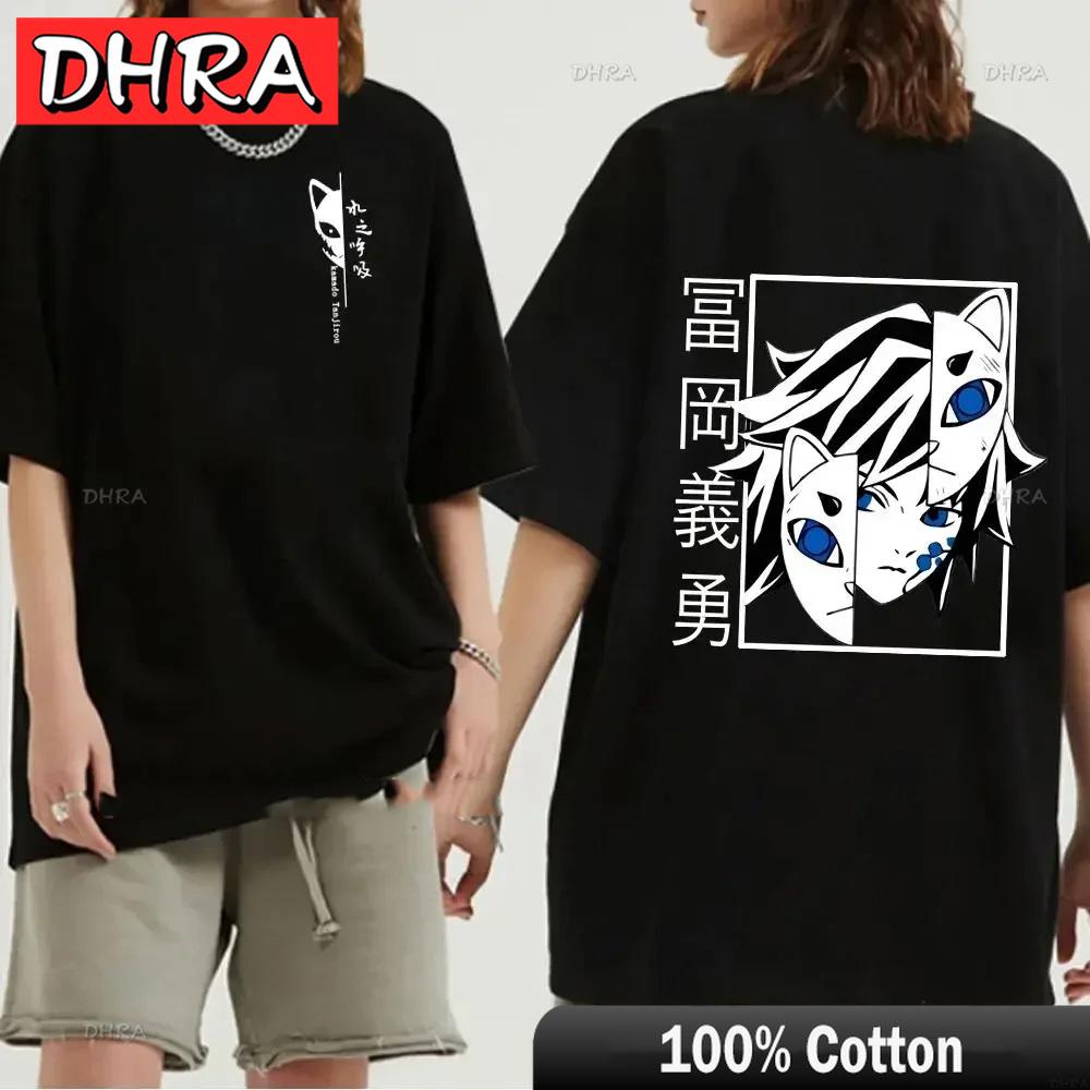 Japanese Anime Demon Slayer Graphic Zenitsu Shinobu TShirt Fashion Tanjiro Inosuke Zenitsu Womens T Shirt Men Tees Nezuko Tops