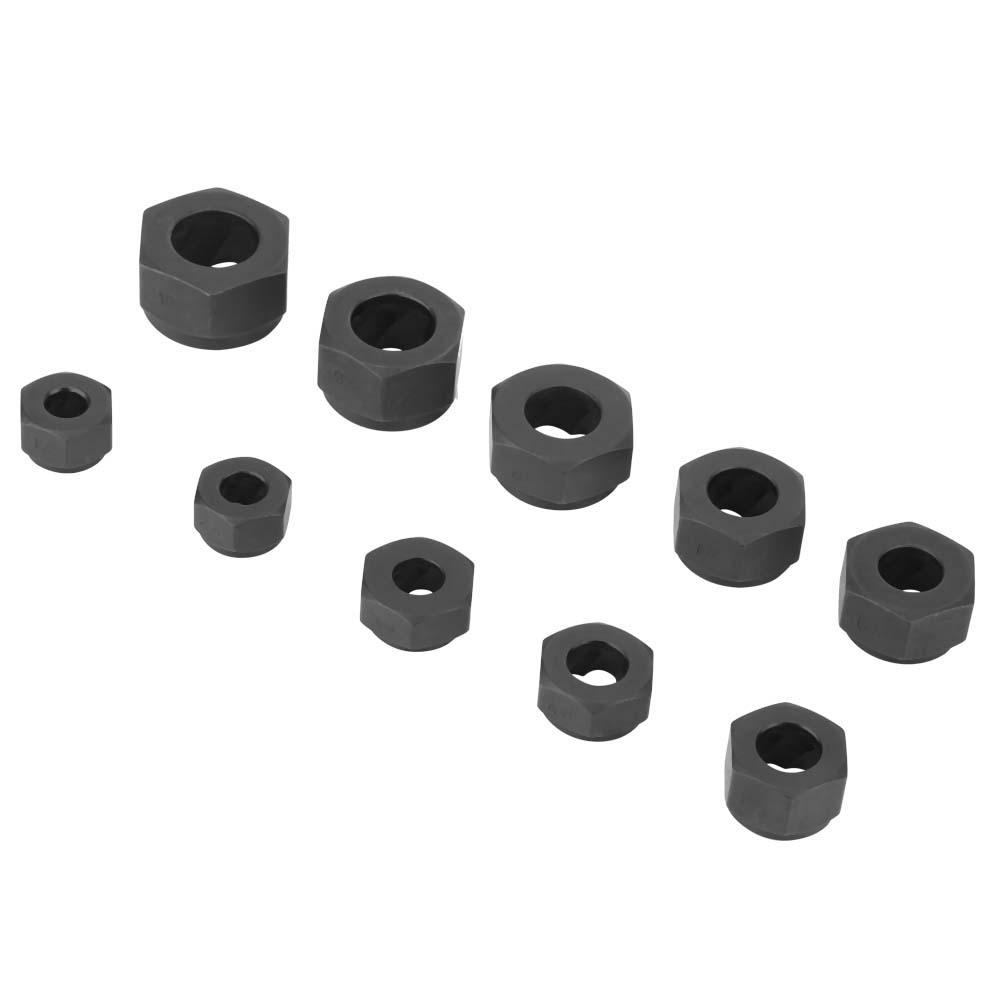 10pcs Damaged Nut Bolt Remover Stud Extractor Set Broken Bolt Removal Kit