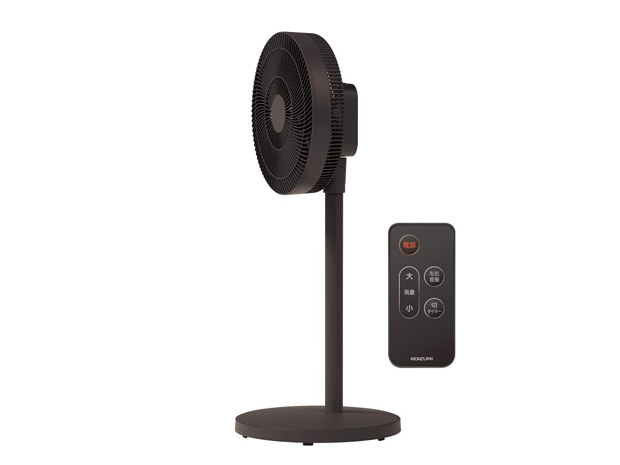 

Koizumi Electric DC Remote 8 Air Volume Off Timer Black KLF-3003/K Fan, Motor, Control, Levels, Oscillation, Included, Black,