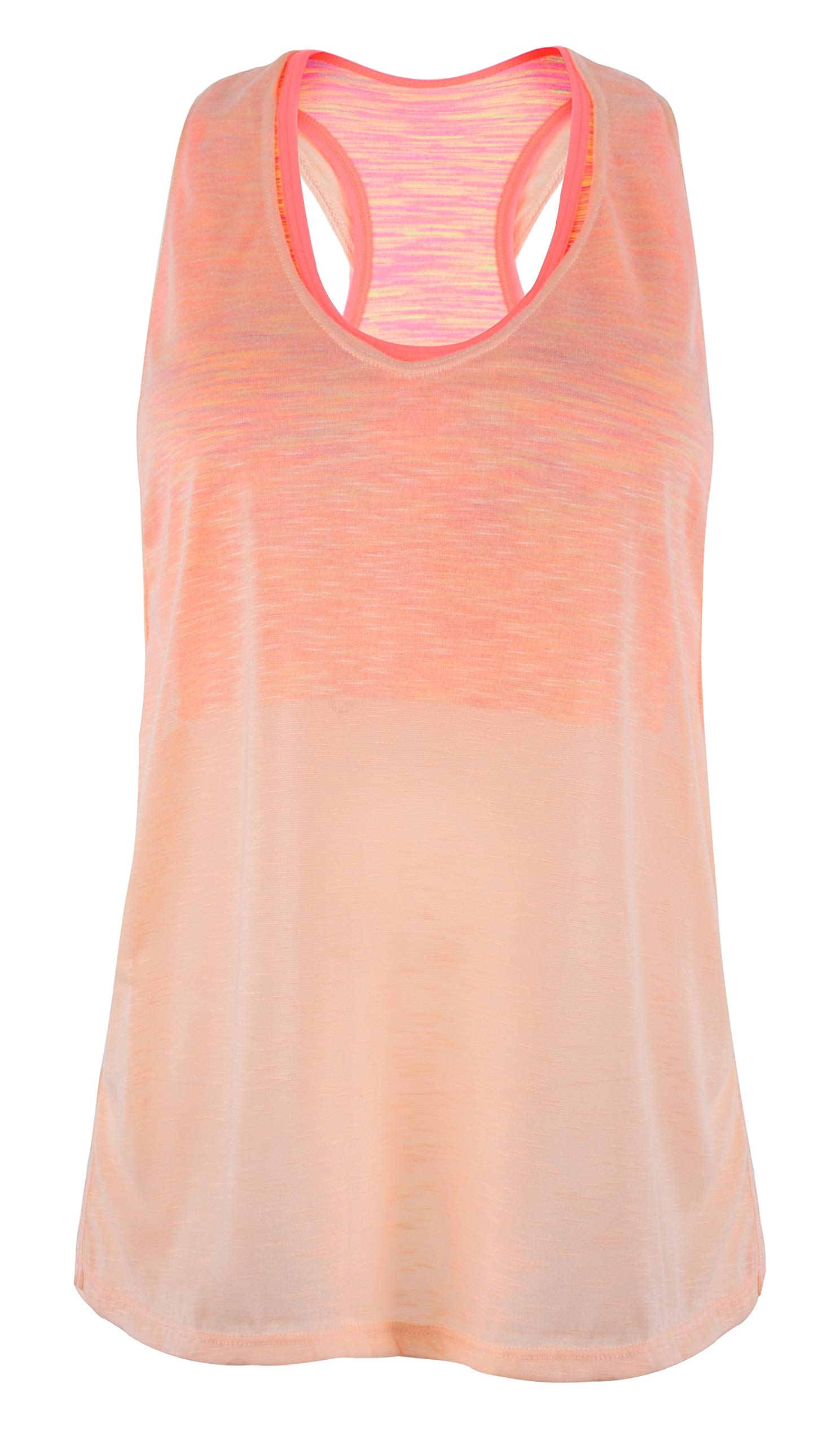 

Westkun Yoga Tank Top with Loose Hot Yoga Pilates Cute Size M Women s Top, Cups, Fitness, Figure-Flattening, Fit, Wear, Wear, Orange, оранжевый