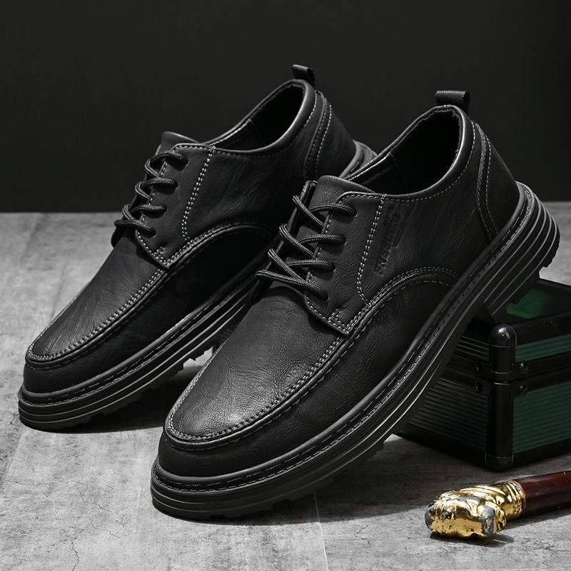 Mens Oxfords Breathable Leather Flats Formal British Style Dress Shoes Fashion Handmade Luxury Casual Shoes Low Top Sneakers