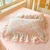 Thickened Milk Fluff Edge Bed Cover Bed Skirt Four-Piece Set 1.5M Bed Sheet