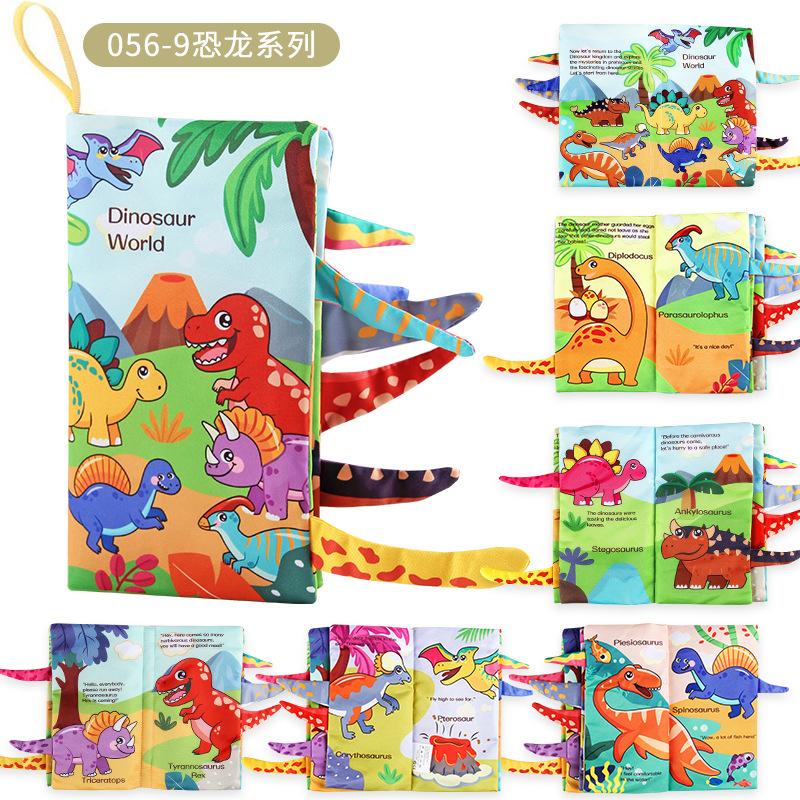 Source 21 0-3 Year Old Baby Cloth Book Animal Tail Cloth Book Early Education Fun Mirror Desk Calendar Cloth Book Toy