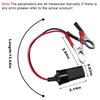 12V Heavy Duty Battery Terminal Clamp Clip Extension Cord Cigarette Lighter Socket Adapter Truck Trailer Motorcycl Outdoor Power