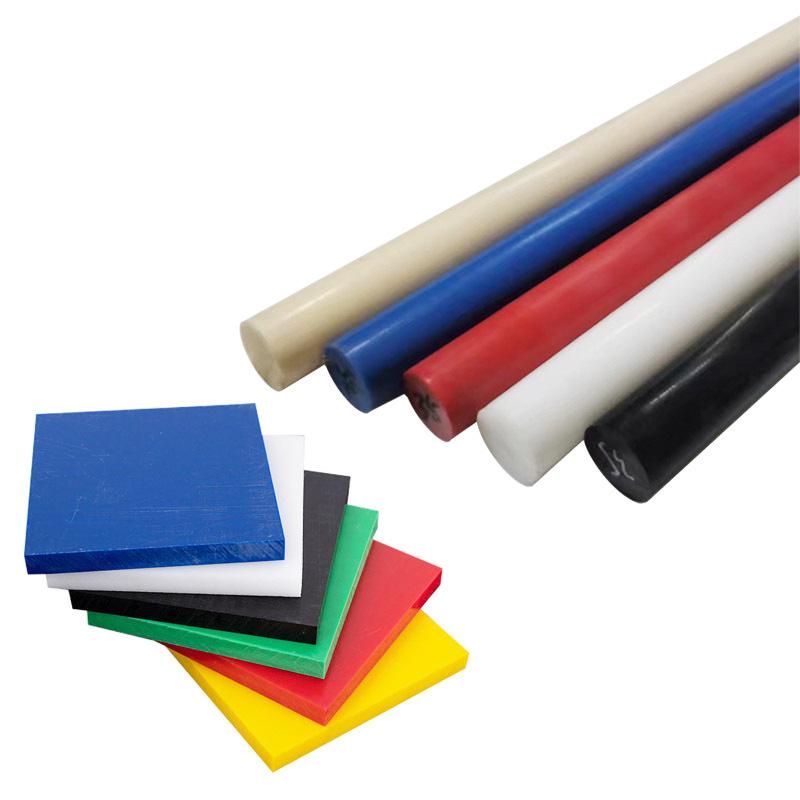 Heat-Resistant Antistatic POM Sheet - Custom Cut in Black, White, Red, Yellow, Blue - New Polyoxymethylene Material POM Rod