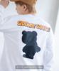 [IMPROVES] [SIDEWAYSTANCE] Silhouette Downer Bear Long Sleeve T-Shirt