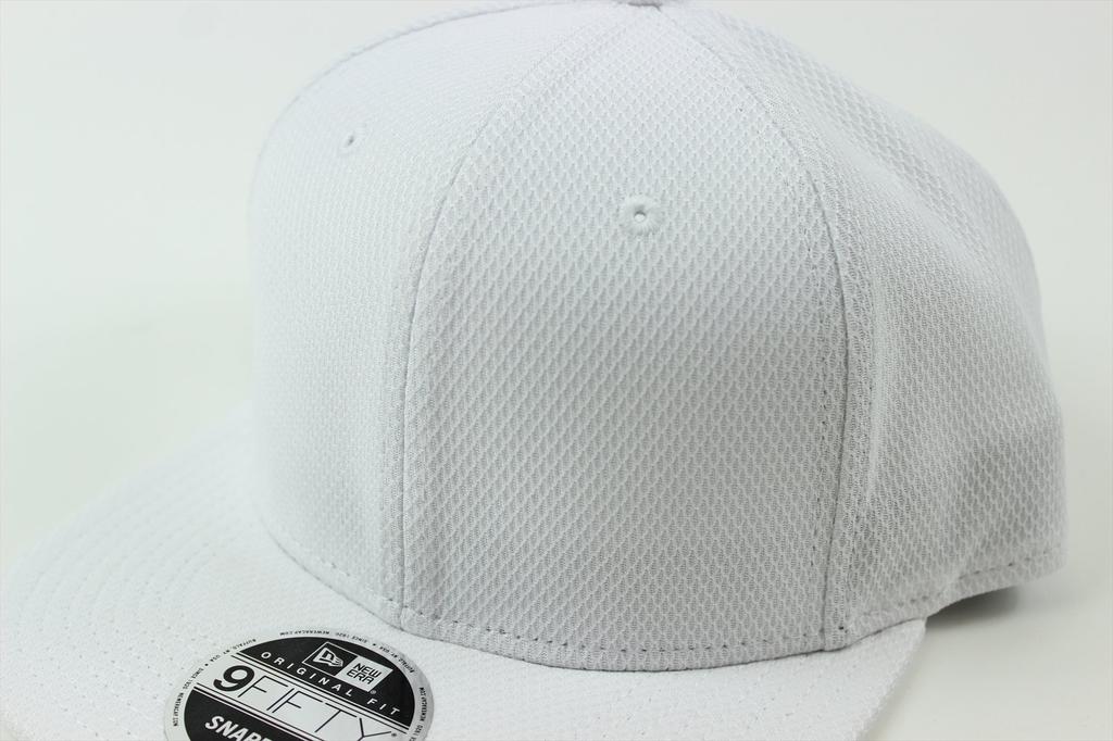 New Era Diamond Era WHITE Snapback Flat Cap for Men and Women
