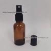 Amber Glass Essential Oil Spray Bottle, 5-100ml, Refillable for Cosmetic Serums.
