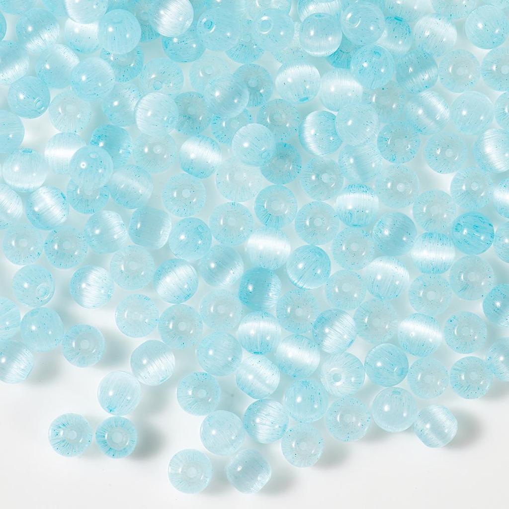 6mm Frosted Cat's Eye Glass Seed Beads for Handmade DIY Bracelets and Accessories