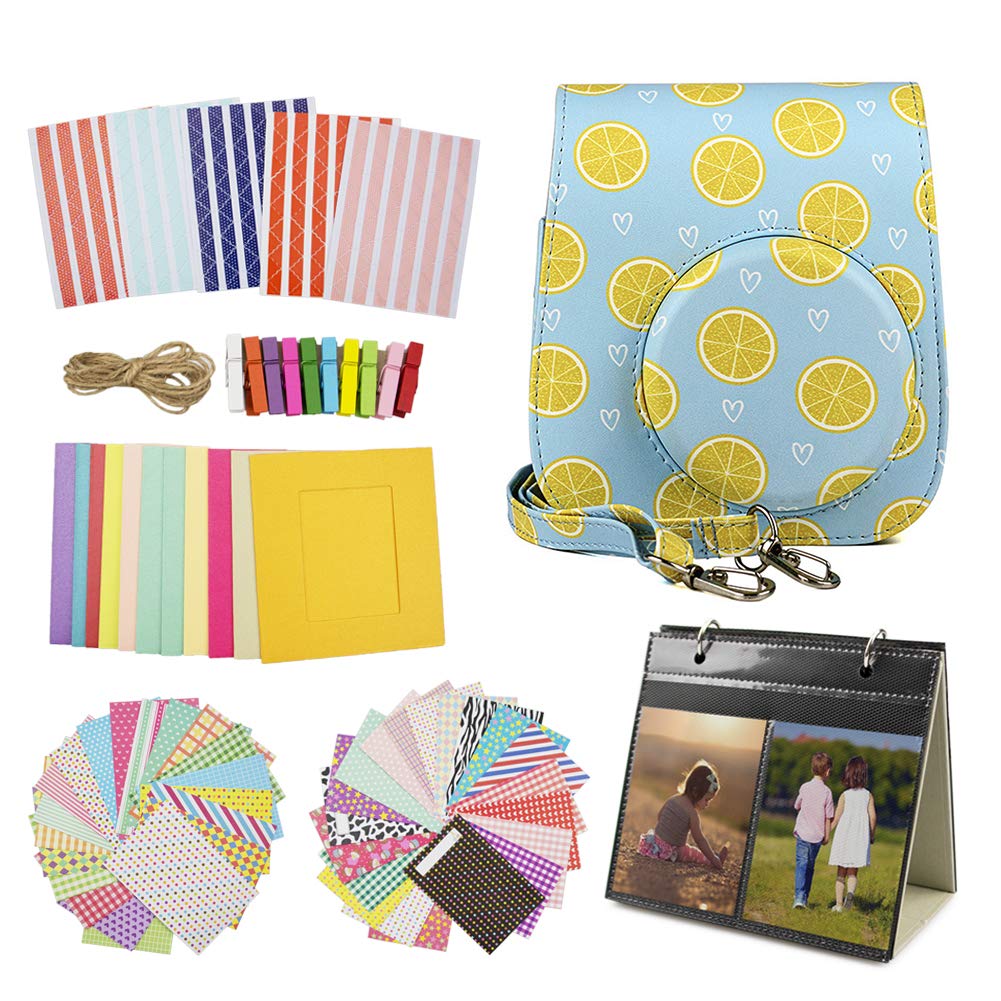 kinokoo Fujifilm Instax Mini 11 Case, Instax Mini 11 Camera Case and Accessories Set of 6 (LM)