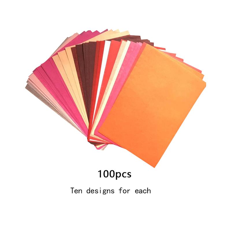 A5 Wrapping Papers Retro Multicolor Print Tissue Paper Bookmark Gift Wrapping Papers Floral Gift Packaging Material