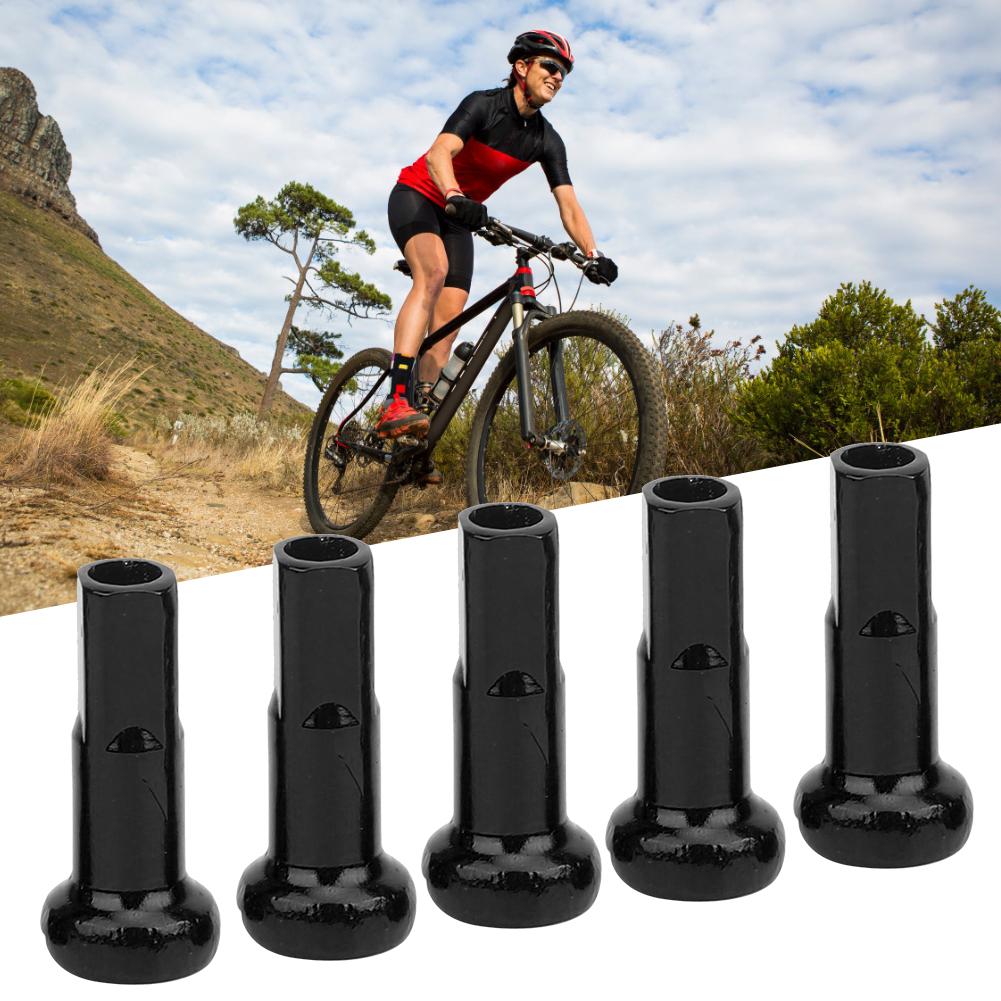 10Pcs Mountain Bike 14G Wire 7075 Aluminium Alloy Spoke Cap Bicycle Cycling Riding Accessory Bike Spoke Cap black