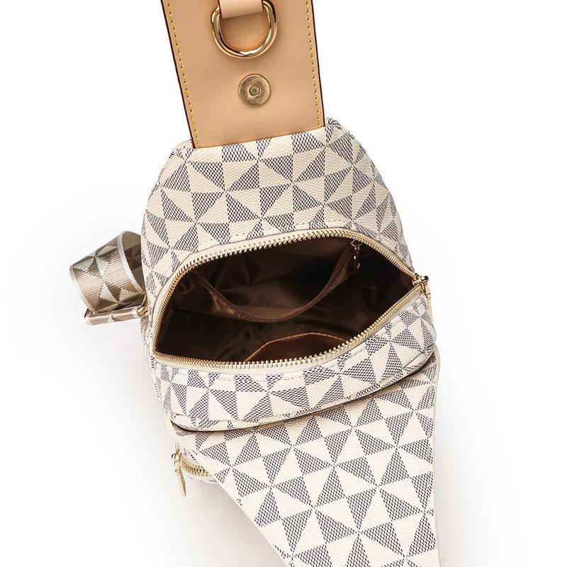 Ny avslappet crossbody-veske multifunksjonell damebrystveske stor kapasitet crossbody-ryggsekk