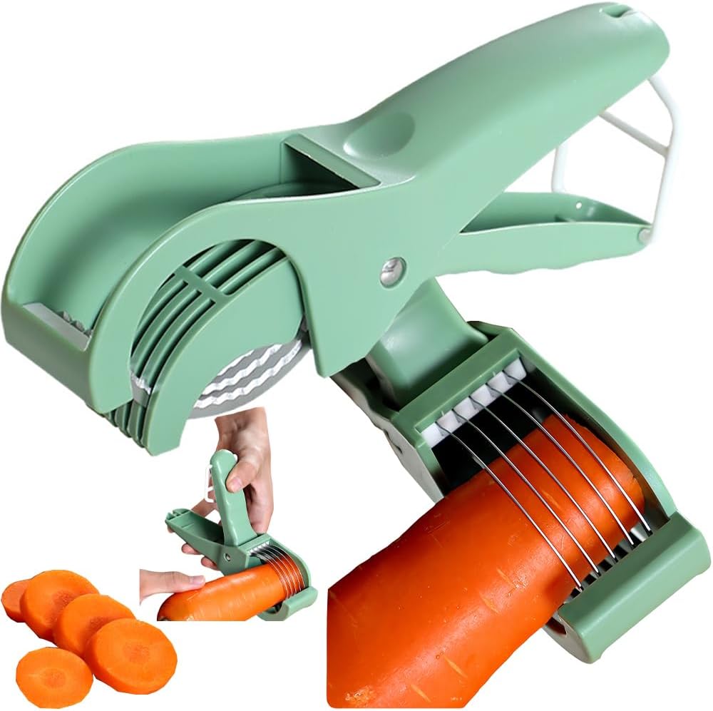 TodyJeyHo Manual Vegetable Cutter Stainless Steel Versatile Compact Easy Clean