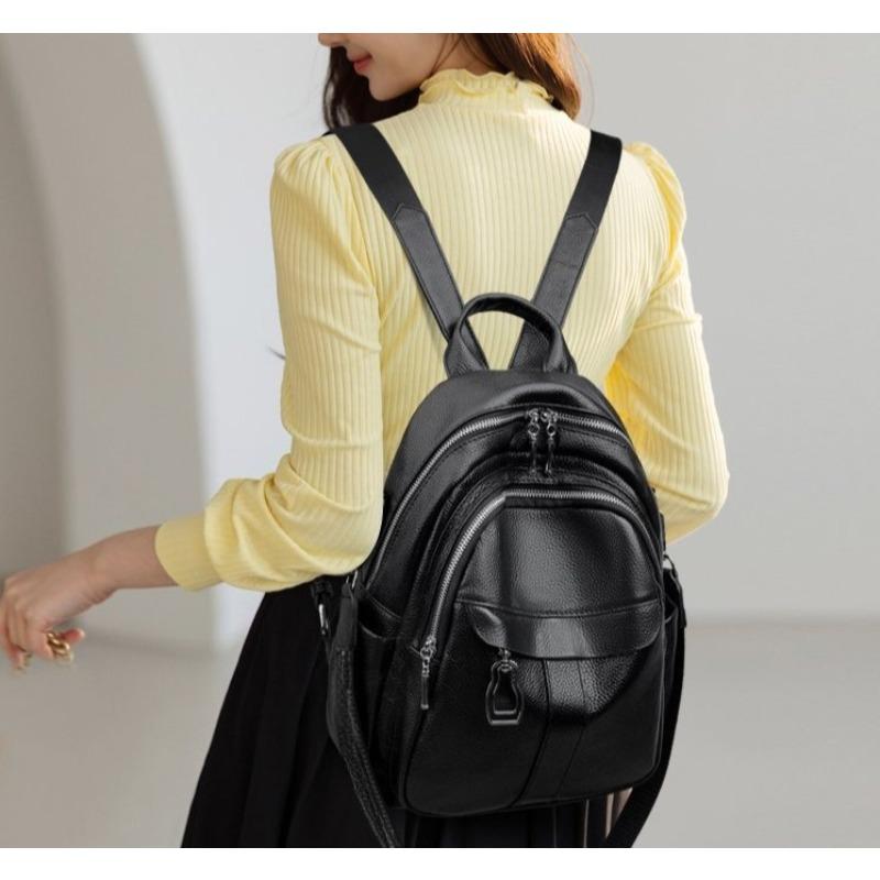 Quarryus Luxus Frauen Aus Echtem Leder Rucksack Weibliche Qualität Rindsleder Rucksack Casual Damen Schulter Tasche Mode Große Kapazität Reise