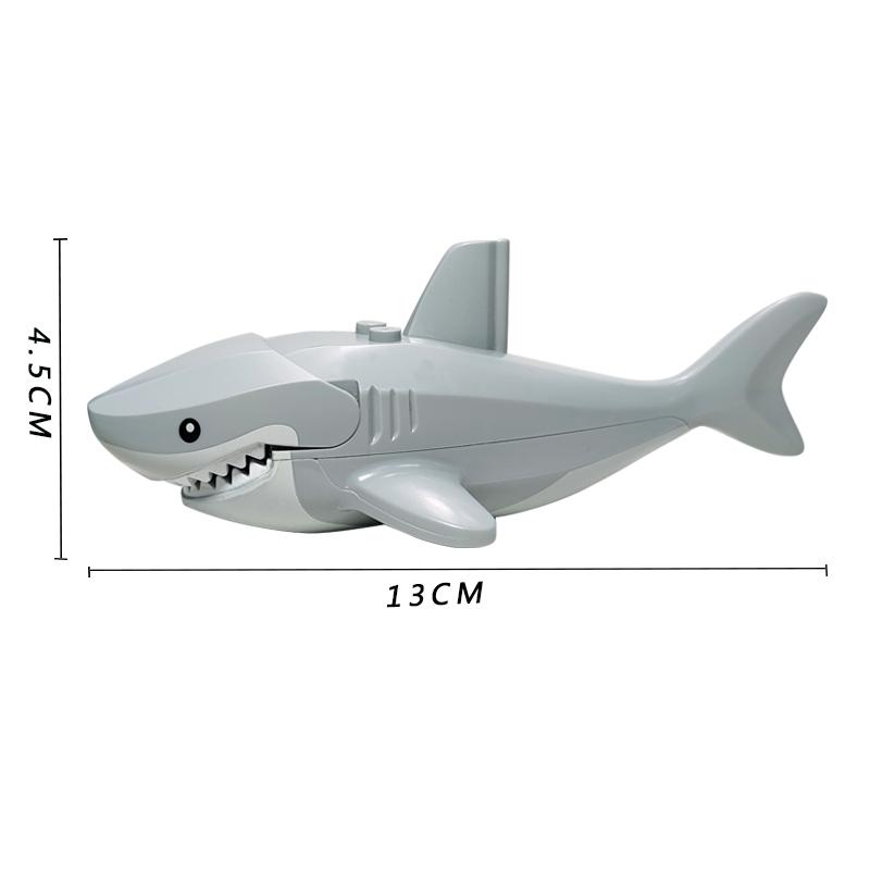 Animal Shark Woolly Mammoth Saber-toothed Tiger Elk Boar Sheep Bear Horse Compatible with Small partBrick Gift Children's Toys