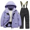 Winter Children's Skiing Suit for Boys and Girls Windproof and Waterproof Thick Coat for Warmth and Snow Playing Ski Suit