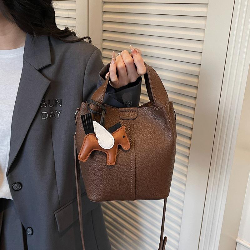 Měkká kožená taška Módní trendy barevně sladěná kabelka, Tote bag, Ležérní taška přes rameno