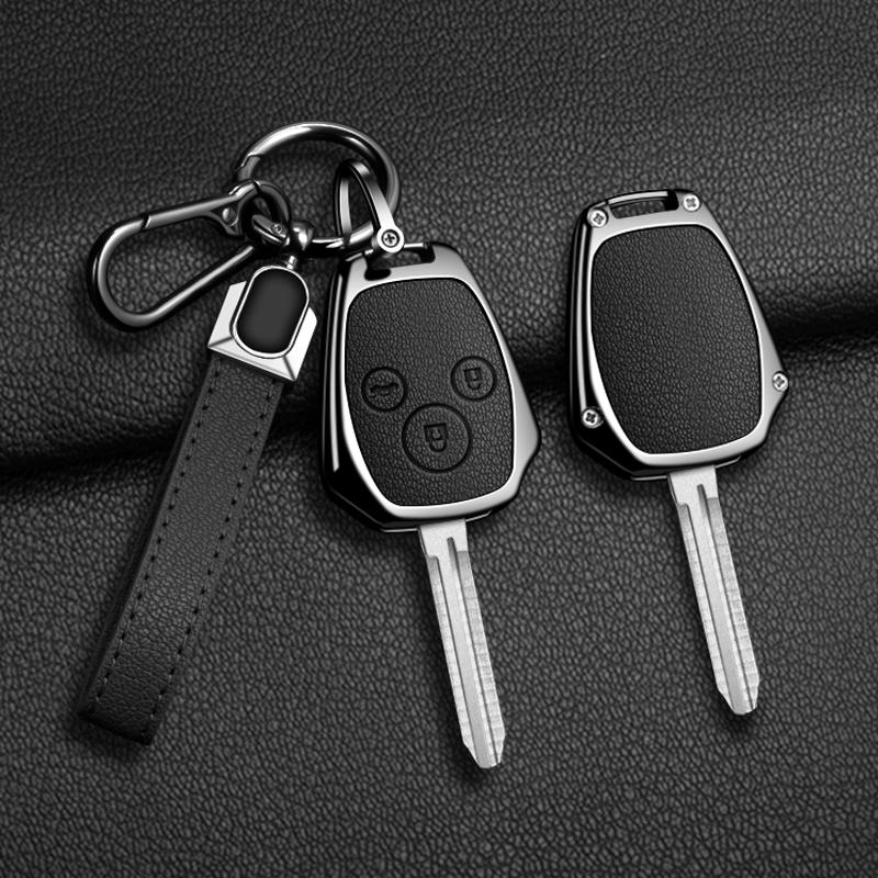 Car Key Case Cover Zinc Alloy Leather For Honda Vezel City Civic 4D Br-V Hr-Vcrv Pilot Accord Jazz Jade Crider Accessorie