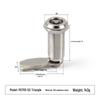 ms705-50 stainless steel extended height with key