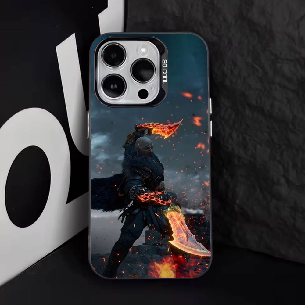 Game G-God of W-War Phone Case For iPhone 17,16,15,14,13,12,11,Pro,Max,Plus,E,Air,Mini Black Tpu Cover