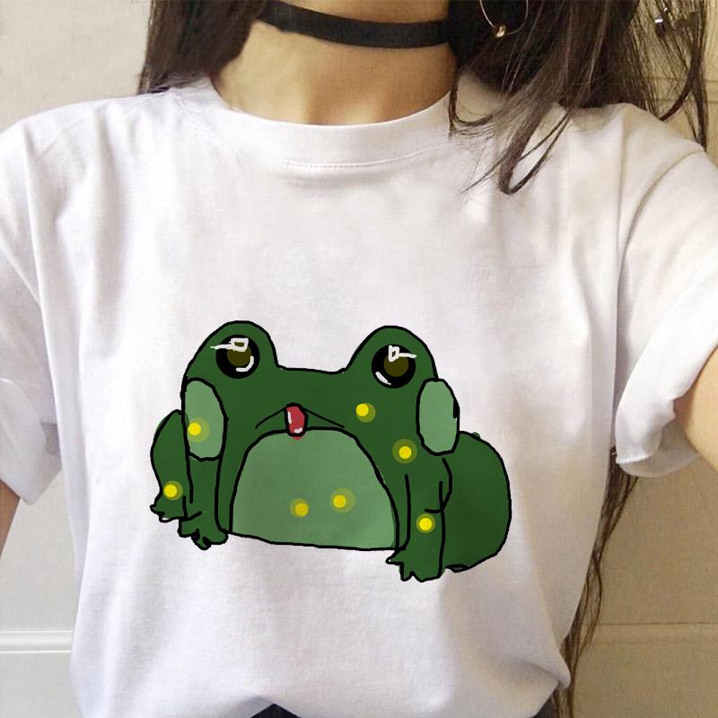 Ladies Summer Tshirt Womens Graphic Top Tshirts Female Basic White 2025 News Short Sleeve Cartoon Kawaii Print Cute Tops Tshirts