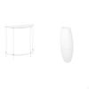 Acrylic Nightstand Clear End Table Layered Side Paper Floor Lamp Cover Shade with