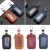Durable Leather Car Key Bags Hook Classic Keychain Holder Zipper Key Pouch Men Women
