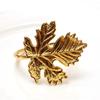 6Pcs Napkin Rings Durable Decorative Sturdy Maple Elegant Leaf Shape Colorfast Exquisite Home Restaurant