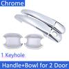 for Peugeot 308 MK1 T7 2007 2008 2009 2010 2011 2012 Chrome Door Handle Cover Car Accessories Rustproof Cap Styling ABS Plastic