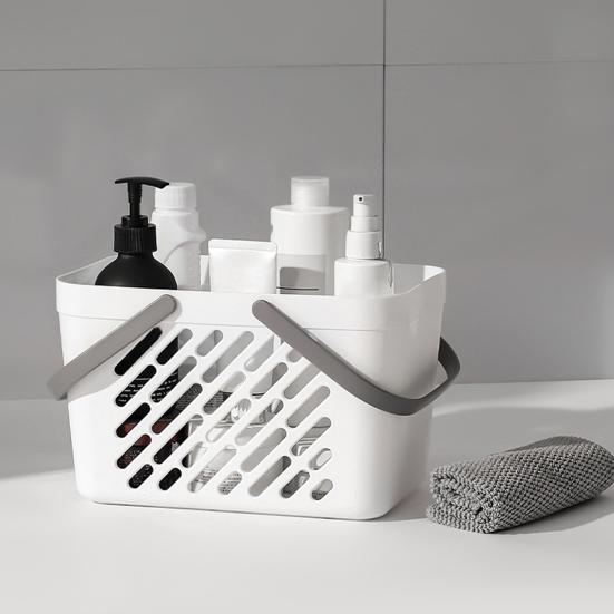Yousheng Bærbar Badekurv Høydensitetsplast Dusjkurv med Fuktsikker Hul Baderom Kjøkken Organisering