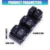 93570-J9100 Driver Window Control Assembly for Listed 2018-2022 Fitment, Black Button Panel for Routine Window Operation Repair Use