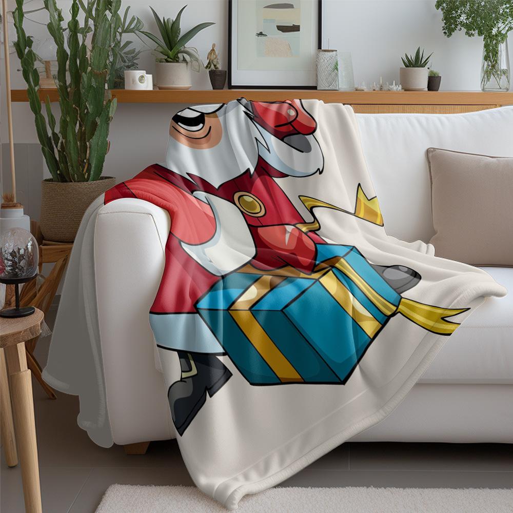 Cozy Throw Blanket Soft Flannel Fleece Warm Sherpa Reversible Decorative Bedding Gift for Home Living Room Bedroom