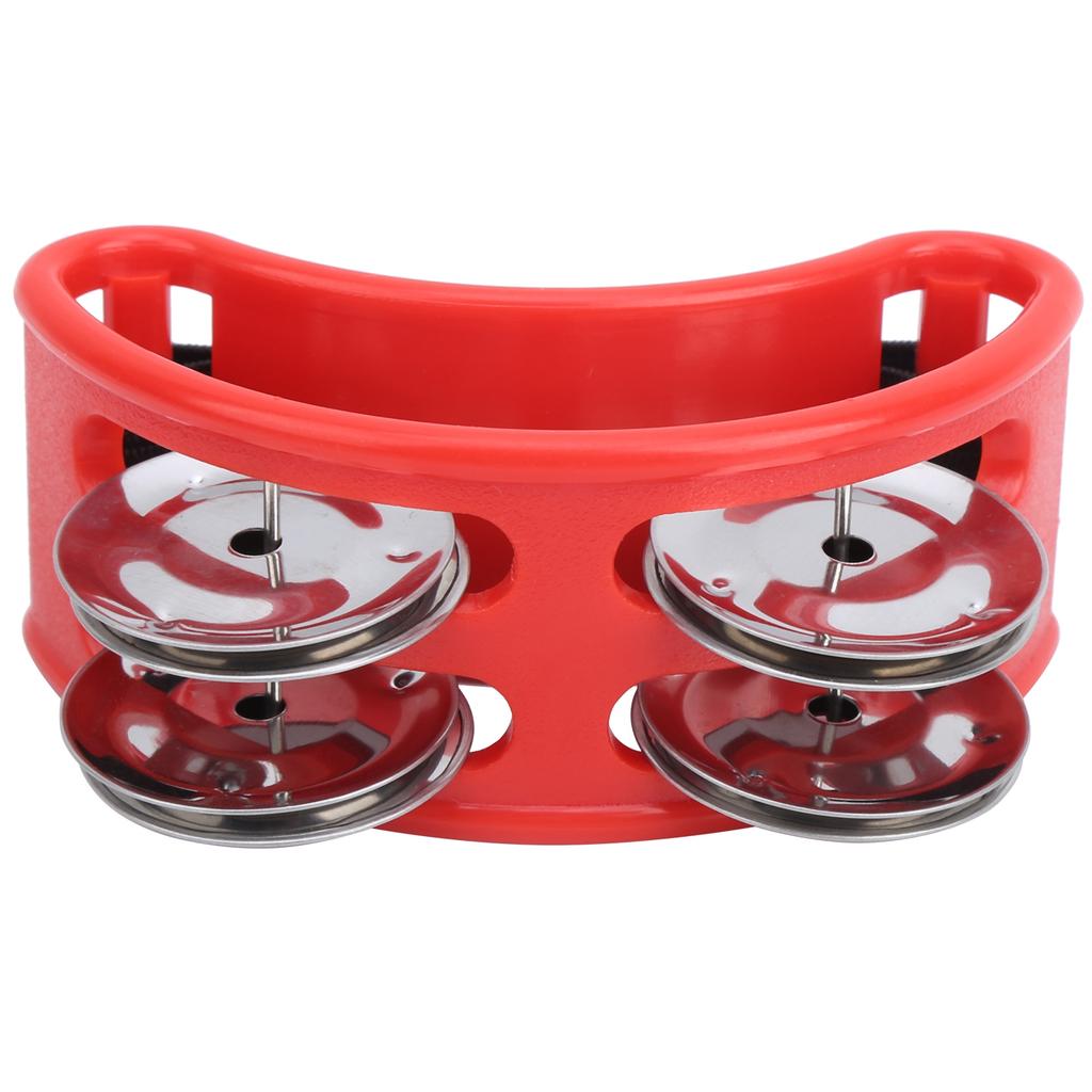 Elliptical Tambourine Percussion Jingle Fußglocke Cajon Box Trommel Zubehör GeschenkRot
