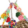 Bird Climbing Net Colourful Swing Hammock Chewing Hanging Mat for Decoration Playing