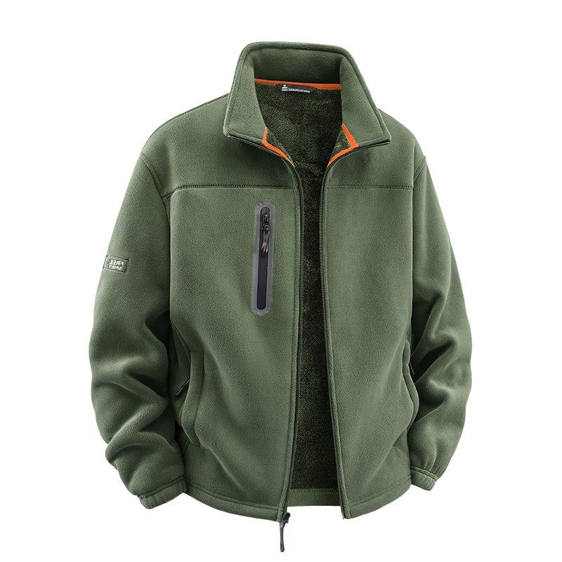 2025 zimní ochrana proti chladu ležérní větruodolná pánská móda stojáček zateplené pánské oblečení zateplená teplá bunda